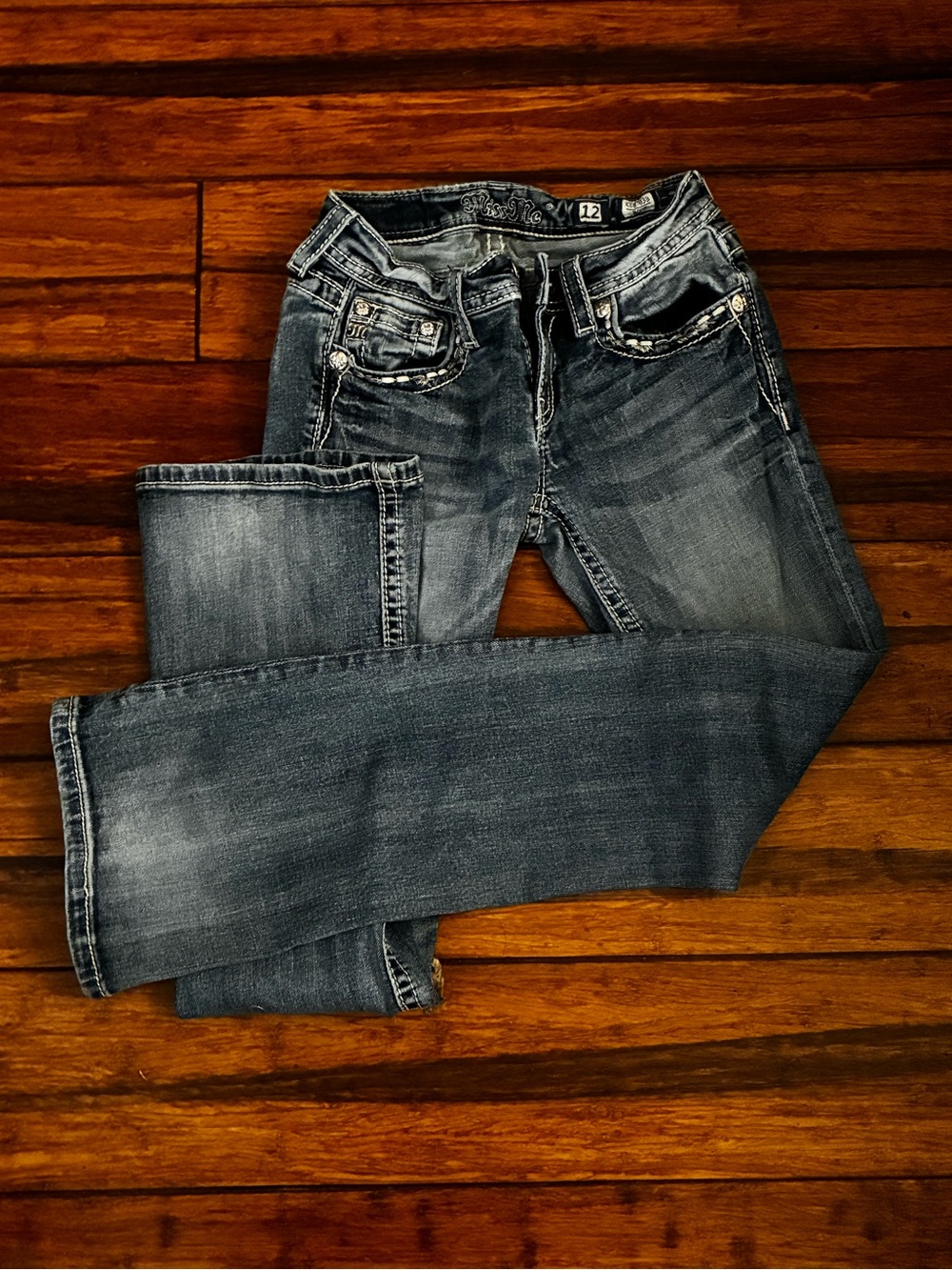 Miss Me Girls Dark Wash Blue Denim Jeans